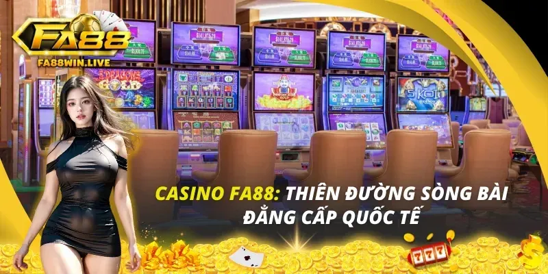 Sảnh Casino Fun88 sang trọng